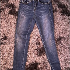 Size 7 blue white wash jeans